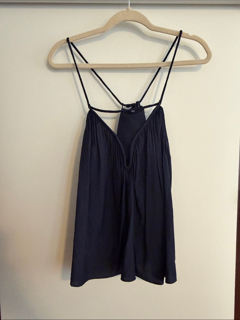 Navy Blue Strappy Women's Tank Top